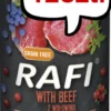 Rafi Dog Wołowina z borówką i żurawiną Mokra Karma dla psa op. 400g Pakiet 12szt. WYPRZEDAŻ