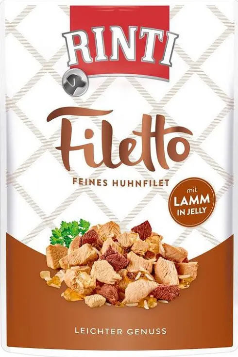 Rinti Filetto Kurczak z jagnięciną w galaretce Mokra Karma dla psa op. 100g