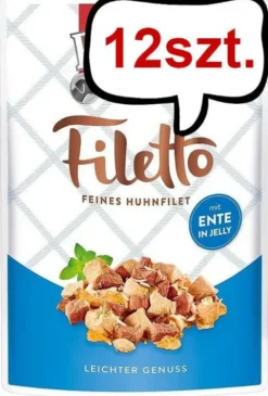 Rinti Filetto Kurczak z kaczką w galaretce Mokra Karma dla psa op. 100g Pakiet 12szt.