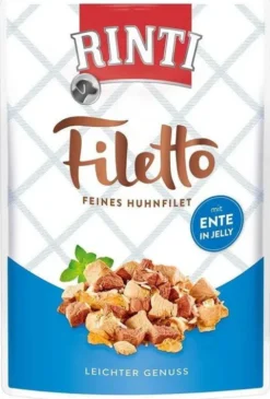 Rinti Filetto Kurczak z kaczką w galaretce Mokra Karma dla psa op. 100g Pakiet 12szt.
