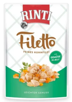 Rinti Filetto Kurczak z warzywami w galarecie Mokra Karma dla psa op. 100g