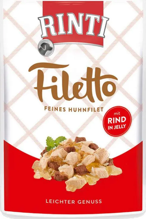 Rinti Filetto Kurczak z wołowiną w galaretce Mokra Karma dla psa op. 100g