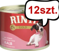 Rinti Gold Cielęcina (mit kalb) Mokra Karma dla psa op. 185g Pakiet 12szt.