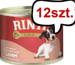 Rinti Gold Jagnięcina (mit lamm) Mokra Karma dla psa op. 185g Pakiet 12szt.