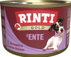 Rinti Gold Kaczka (mit ente) Mokra Karma dla psa op. 185g Pakiet 12szt.