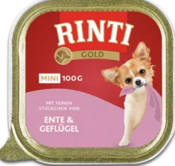 Rinti Gold Mini Kaczka z drobiem (ente&geflugel) Mokra Karma dla psa op. 100g WYPRZEDAŻ