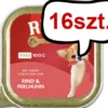 Rinti Gold Mini Wołowina z perliczką (rind&perlhuhn) Mokra Karma dla psa op. 100g Pakiet 16szt.