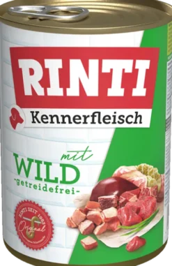 Rinti Kennerfleisch Dziczyzna (mit wild) Mokra Karma dla psa op. 400g Pakiet 6szt.