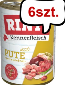 Rinti Kennerfleisch Indyk (mit pute) Mokra Karma dla psa op. 400g Pakiet 6szt. WYPRZEDAŻ
