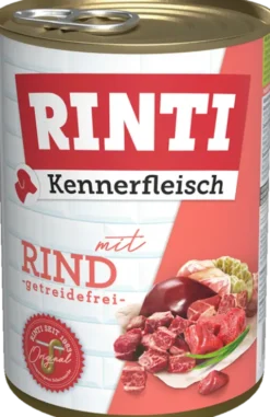 Rinti Kennerfleisch Wołowina (mit rind) Mokra Karma dla psa op. 400g Pakiet 6szt.