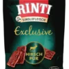 Rinti Przysmak Singlefleisch Exclusive z jeleniem (Hirsch pur) dla psa op.50g