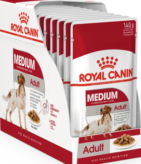 Royal Canin Adult Medium Mokra Karma dla psa op. 140g Pakiet 10szt.
