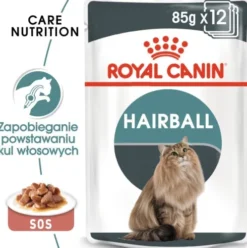 Royal Canin Hairball Care w sosie Mokra Karma dla kota op. 85g Pakiet 12szt.