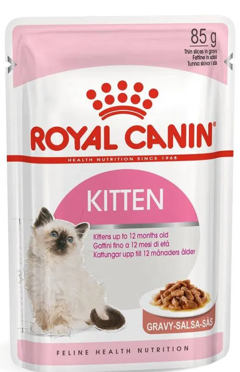 Royal Canin Kitten w sosie Mokra Karma dla kociąt op. 85g Pakiet 12szt.