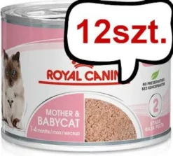 Royal Canin Mother&Babycat Mousse Mokra Karma dla kociąt op. 195g Pakiet 12szt.
