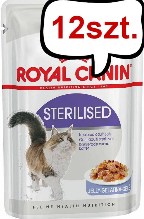 Royal Canin Sterilised w galaretce Mokra Karma dla kota op. 85g Pakiet 12szt.