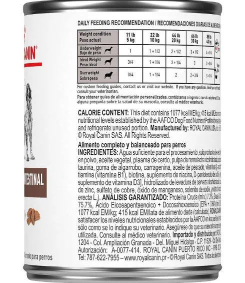 Royal Canin Vet Gastro Intestinal Mokra Karma dla psa op. 400g Pakiet 12szt.