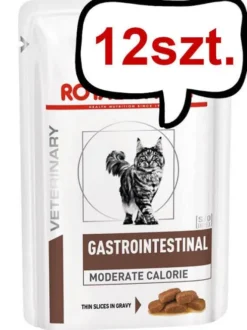 Royal Canin Vet Gastro Intestinal Moderate Calorie Mokra Karma dla kota op. op. 85g Pakiet 12szt.