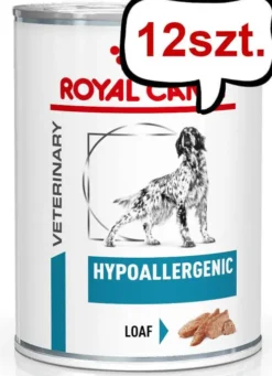 Royal Canin Vet Hypoallergenic Mokra Karma dla psa op. 400g Pakiet 12szt.