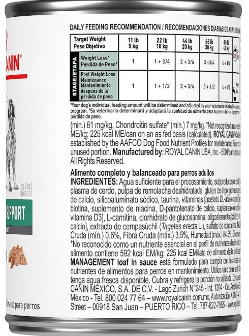 Royal Canin Vet Satiety Weight Management Mokra Karma dla psa op. 410g