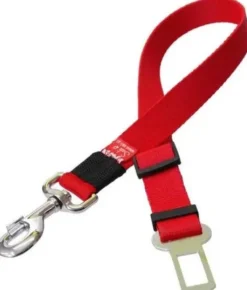 Sali Końcówka do pasów bezpieczeństwa dla psa rozm. 25mm/42-70cm kolor czerwony