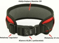 Sali Obroża Yukon Comfort dla psa rozm. 45-55cm/60mm kolor czarny WYPRZEDAŻ