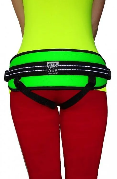Sali Pas biodrowy Bold Flash kolor czarny