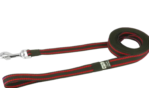 Sali Smycz treningowa dla psa rozm. 25mm/10m kolor czarno-czerwony
