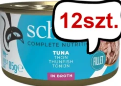 Schesir Adult Tuna in Broth Mokra Karma dla kota op. 85g Pakiet 12szt.