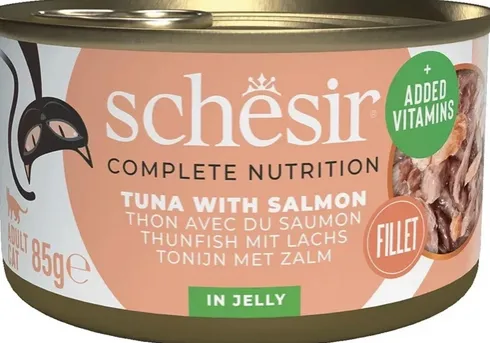 Schesir Adult Tuna&Salmon in Jelly Mokra Karma dla kota op. 85g