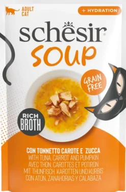 Schesir Soup with Tuna&Carrot&Pumpkin Mokra Karma dla kota op. 40g