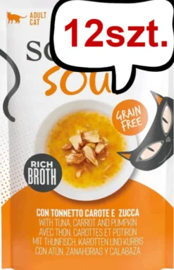 Schesir Soup with Tuna&Carrot&Pumpkin Mokra Karma dla kota op. 40g Pakiet 12szt.