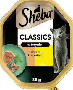 Sheba Classics in Pastete Adult Kaczka i kurczak Mokra Karma dla kota op. 85g Pakiet 22szt.