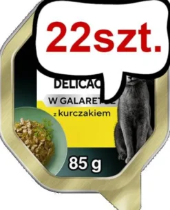 Sheba Delicacy Adult Kurczak w galaretce Mokra Karma dla kota op. 85g Pakiet 22szt.