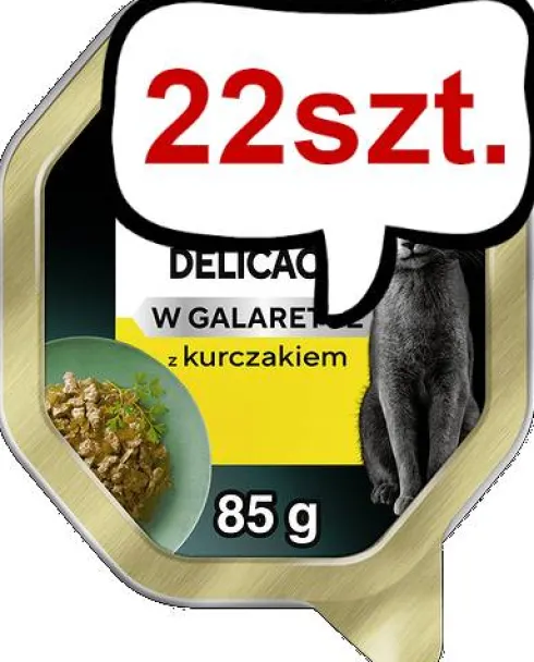 Sheba Delicacy Adult Kurczak w galaretce Mokra Karma dla kota op. 85g Pakiet 22szt.