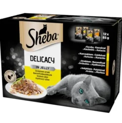 Sheba Delicacy in Jelly Adult Kolekcja smaków drobiowych w galaretce Mokra karma dla kota op. 12x85g (PAKIET ŻÓŁTY)