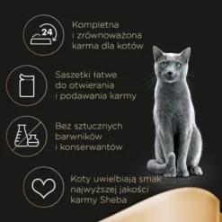 Sheba Delicacy in Jelly Adult Kolekcja smaków drobiowych w galaretce Mokra Karma dla kota op. 4x85g