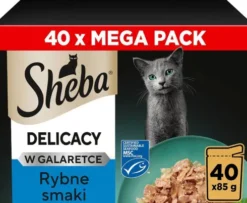 Sheba Delicacy in Jelly Kolekcja Smaków Rybnych w galaretce Mokra Karma dla kota op. 40x85g