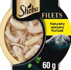 Sheba Fillets Adult Naturalny Szarpany Kurczak Mokra Karma dla kota op. 60g