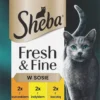 Sheba Fresh&Fine Kurczak, Indyk i Kaczka w sosie Mokra karma dla kota op. 6x50g