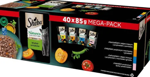 Sheba Nature's Collection Adult Kolekcja smaków w sosie Mokra karma dla kota op. 40x85g
