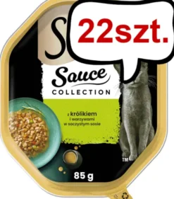 Sheba Sauce Speciale in Sauce Adult Królik z warzywami Mokra Karma dla kota op. 85g Pakiet 22szt.