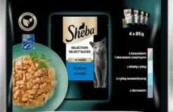 Sheba Selection in Sauce Kolekcja Smaków Rybnych w sosie Mokra Karma dla kota op. 4x85g
