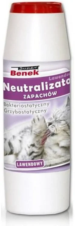 Super Benek Neutralizator zapachów lawendowy dla kota op. 500g