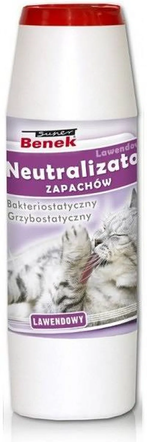 Super Benek Neutralizator zapachów lawendowy dla kota op. 500g