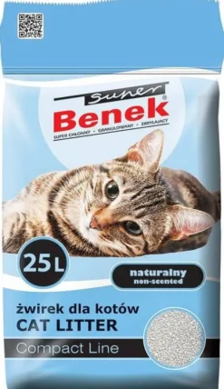 Super Benek Żwirek bentonitowy Compact dla kota poj. 25l