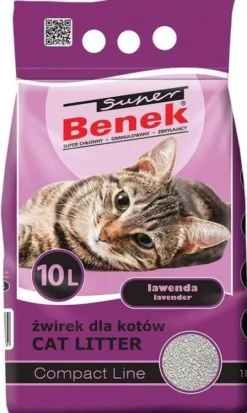 Super Benek Żwirek bentonitowy Compact zapach lawenda dla kota poj. 10l