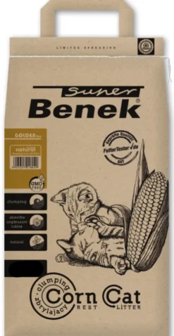 Super Benek Żwirek kukurydziany Corn Cat Golden dla kota poj. 25l