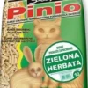 Super Pinio Żwirek drzewny Naturalny zapach zielona herbata dla zwierząt domowych poj. 10l WYPRZEDAŻ