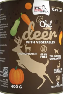 Syta Micha Chef Deer Mokra Karma dla psa op. 400g